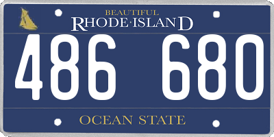 RI license plate 486680
