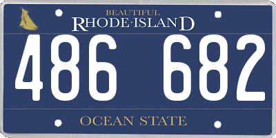 RI license plate 486682