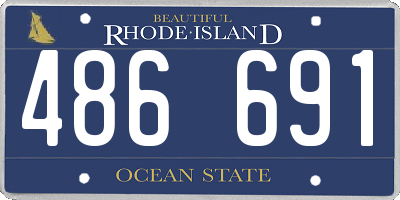 RI license plate 486691