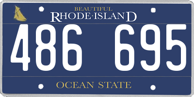 RI license plate 486695