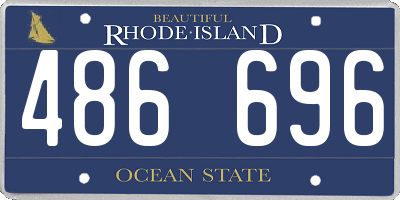 RI license plate 486696