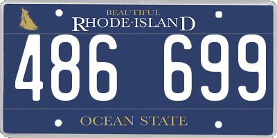 RI license plate 486699