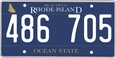 RI license plate 486705