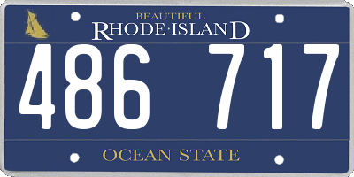 RI license plate 486717