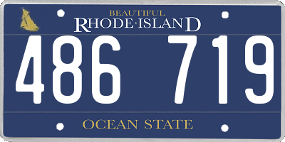 RI license plate 486719