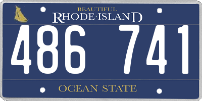 RI license plate 486741