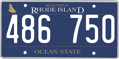 RI license plate 486750
