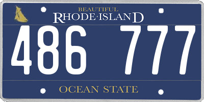 RI license plate 486777