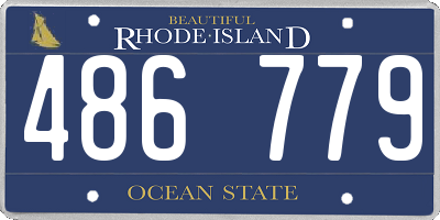 RI license plate 486779