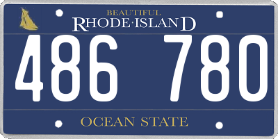 RI license plate 486780