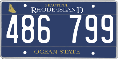 RI license plate 486799