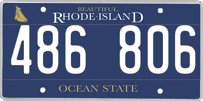 RI license plate 486806