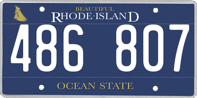 RI license plate 486807