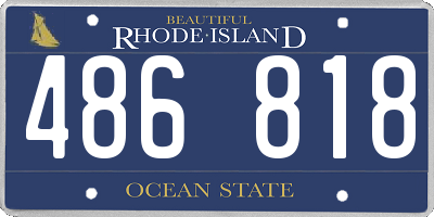 RI license plate 486818