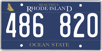 RI license plate 486820