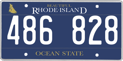 RI license plate 486828