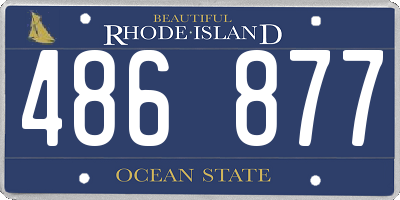 RI license plate 486877