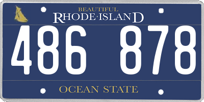 RI license plate 486878