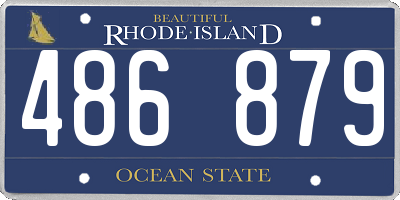 RI license plate 486879