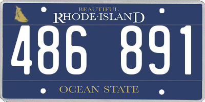 RI license plate 486891