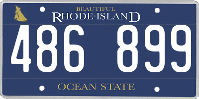RI license plate 486899