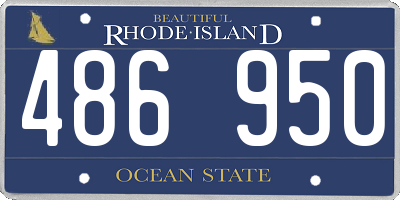 RI license plate 486950