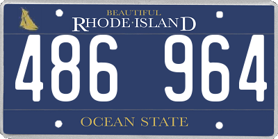 RI license plate 486964