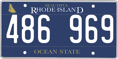 RI license plate 486969