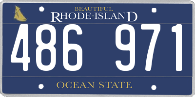 RI license plate 486971