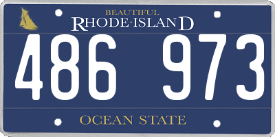 RI license plate 486973