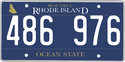 RI license plate 486976