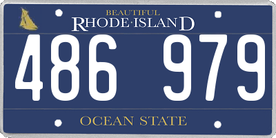 RI license plate 486979