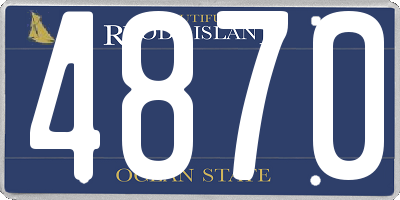 RI license plate 4870