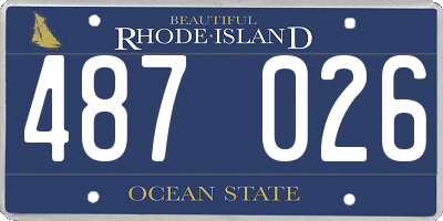RI license plate 487026