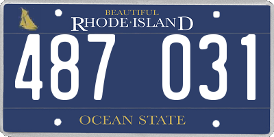 RI license plate 487031