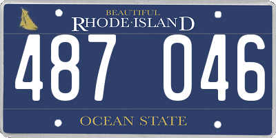 RI license plate 487046