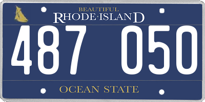 RI license plate 487050