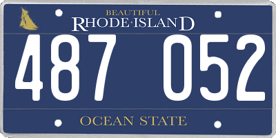 RI license plate 487052