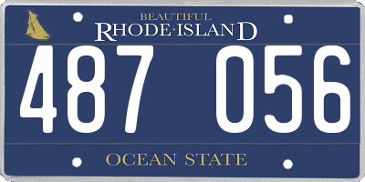 RI license plate 487056