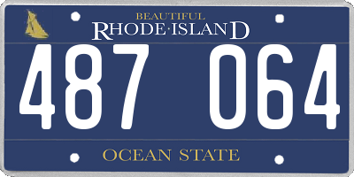 RI license plate 487064