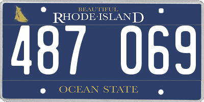 RI license plate 487069