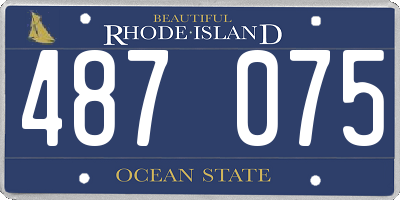 RI license plate 487075
