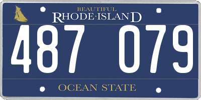 RI license plate 487079
