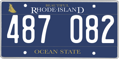 RI license plate 487082