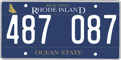 RI license plate 487087