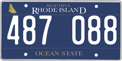 RI license plate 487088