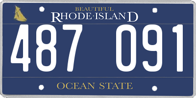 RI license plate 487091