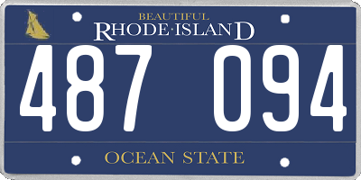 RI license plate 487094