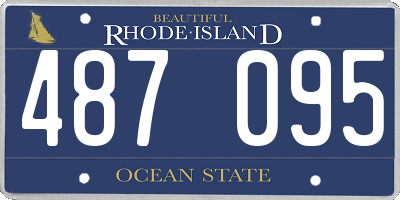 RI license plate 487095