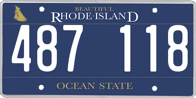 RI license plate 487118